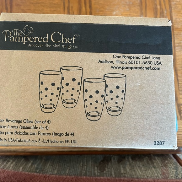 Pampered Chef-Dots-Set of 4-16oz - Picture 3 of 3